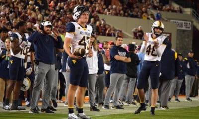 WVU kicker Casey Legg and long snapper Austin Brinkman