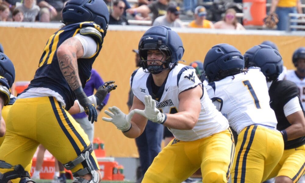 WVU Football OL Freshman Kevin Brown Spring 2026
