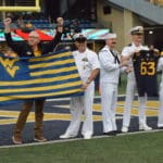 US Military with WV flag