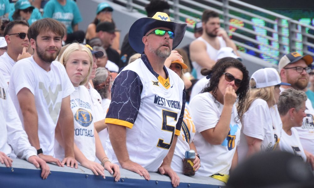 WVU Football fans at game