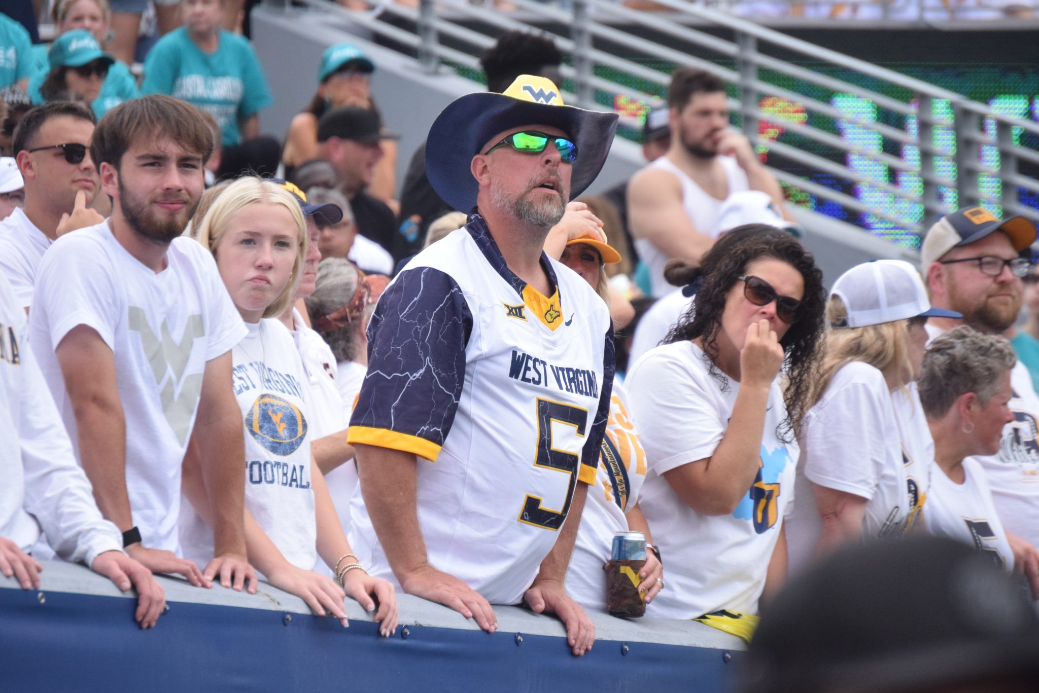 WVU Football fans at game