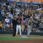 WVU Baseball Brock Wills on Third Versus O Penn State