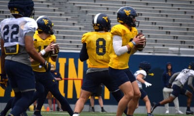 WVU Football QBs Garrett Greene and Nicco Marchiol