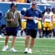 WVU Football HC Rich Rodriguez during Gold-Blue spring scrimmage