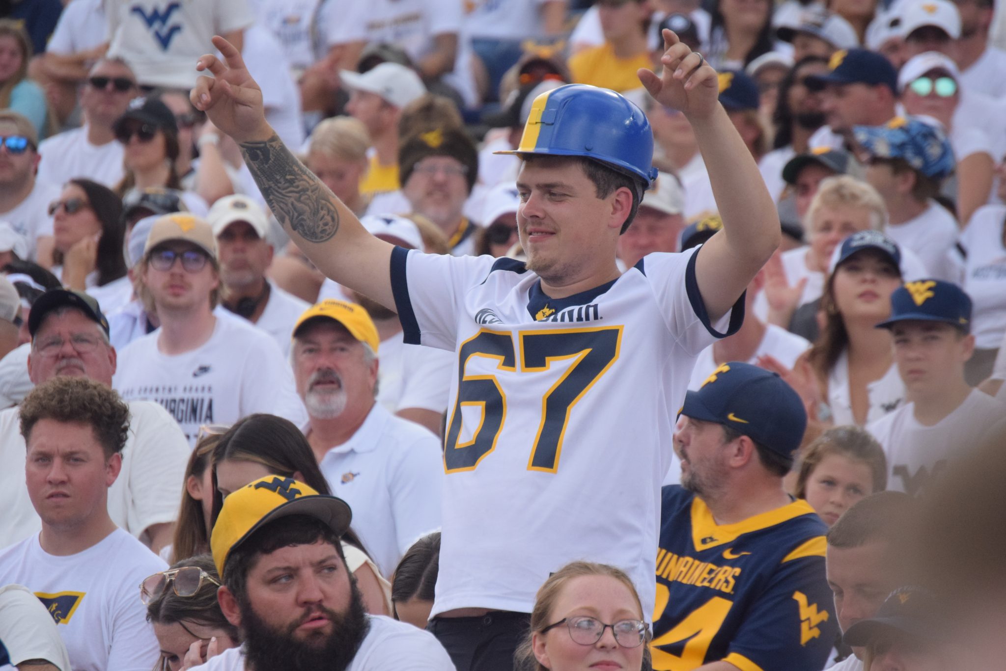 WVU Football fan at 2026 season opener