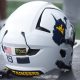 WVU Football Helmet stock photo