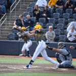 WVU baseball's Braden Barry hist a home run