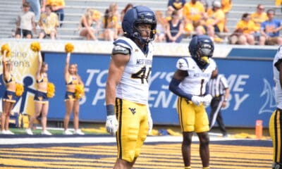 WVU Football Jason Hall Jr. during scrimmage