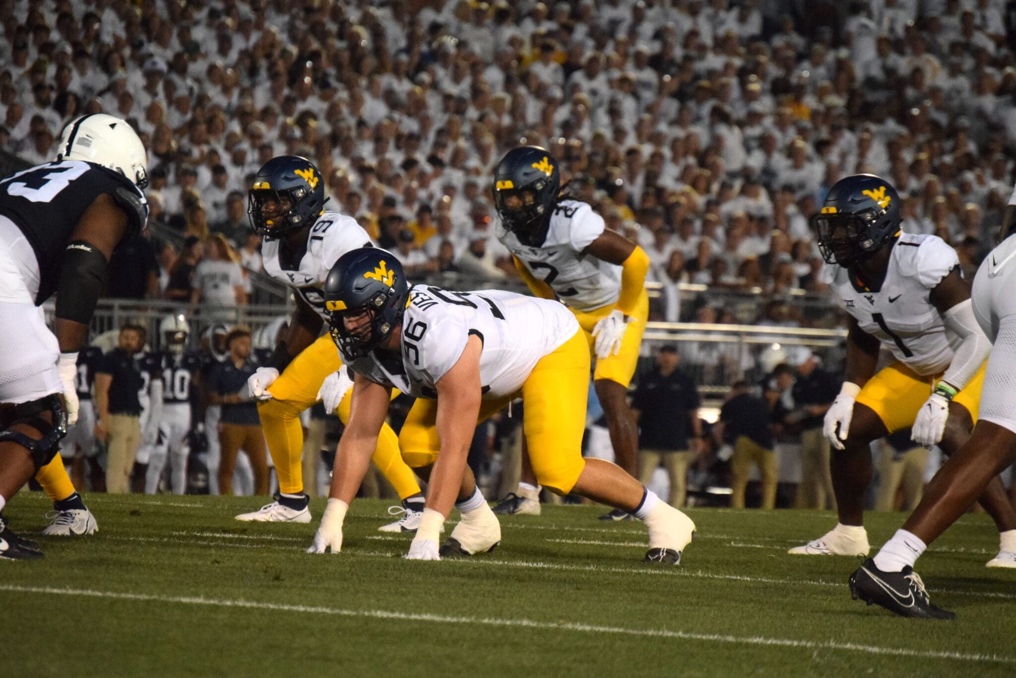 WVU Football Defensive Lineman Eddie Vesterinen at Penn State