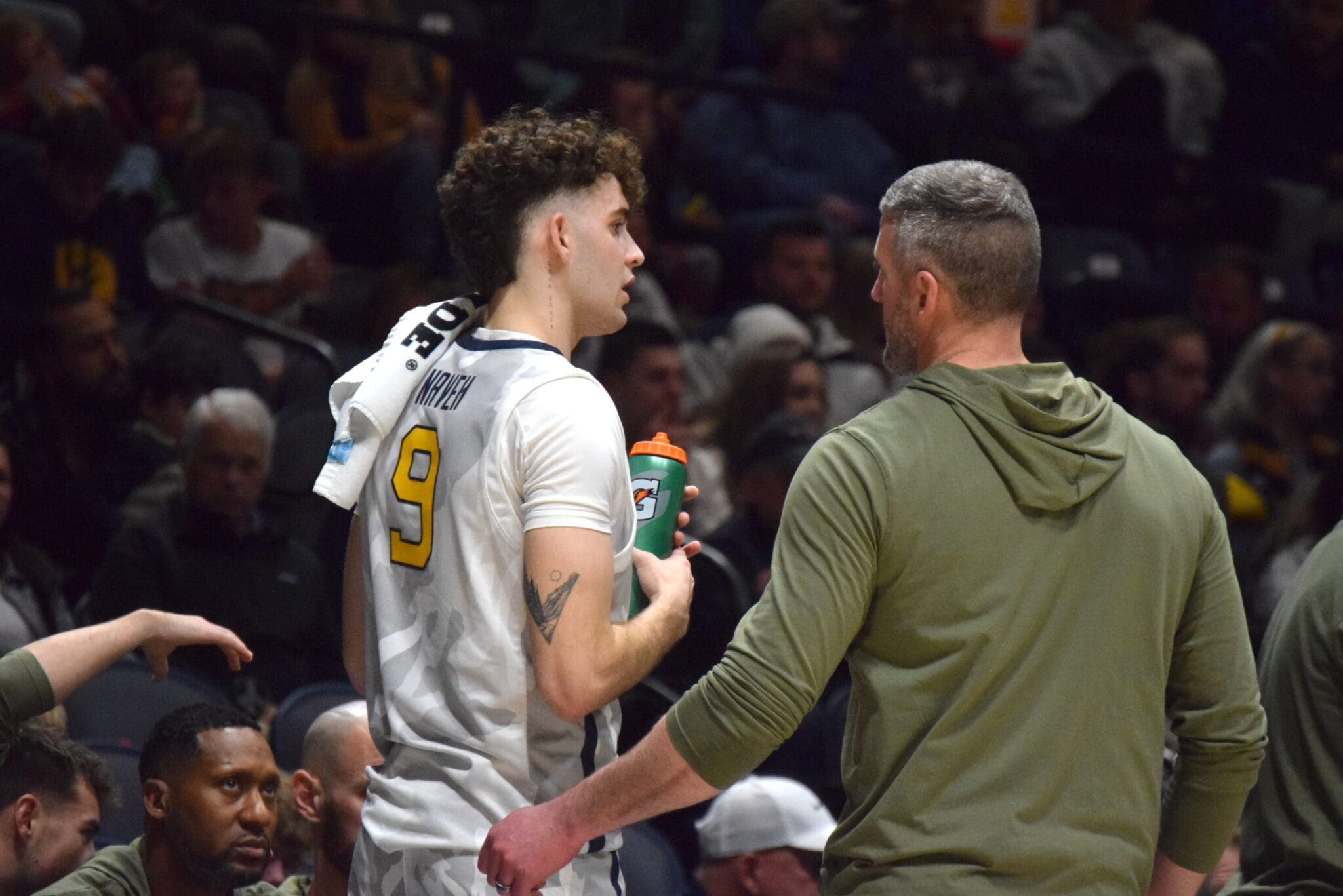 WVU Basketball Ofri Naveh and Josh Eilert