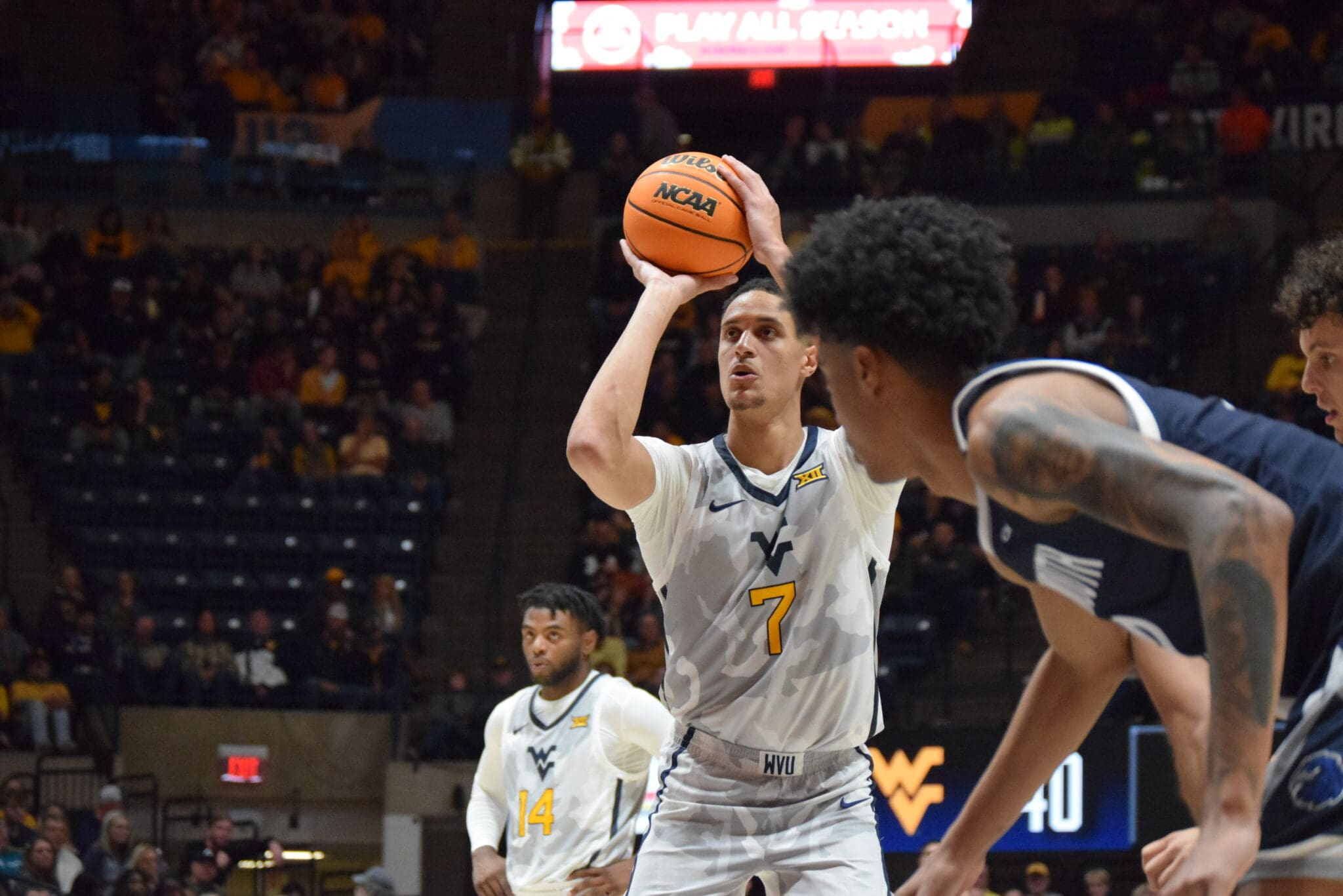 WVU Basketball Jesse Edwards