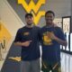 WVU Football WR recruit Demarcus Brown and WR coach Ryan Garrett