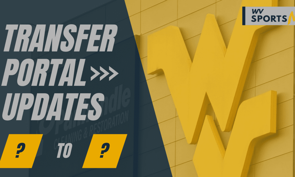 WVU Football Transfer Portal tracker notebook graphic