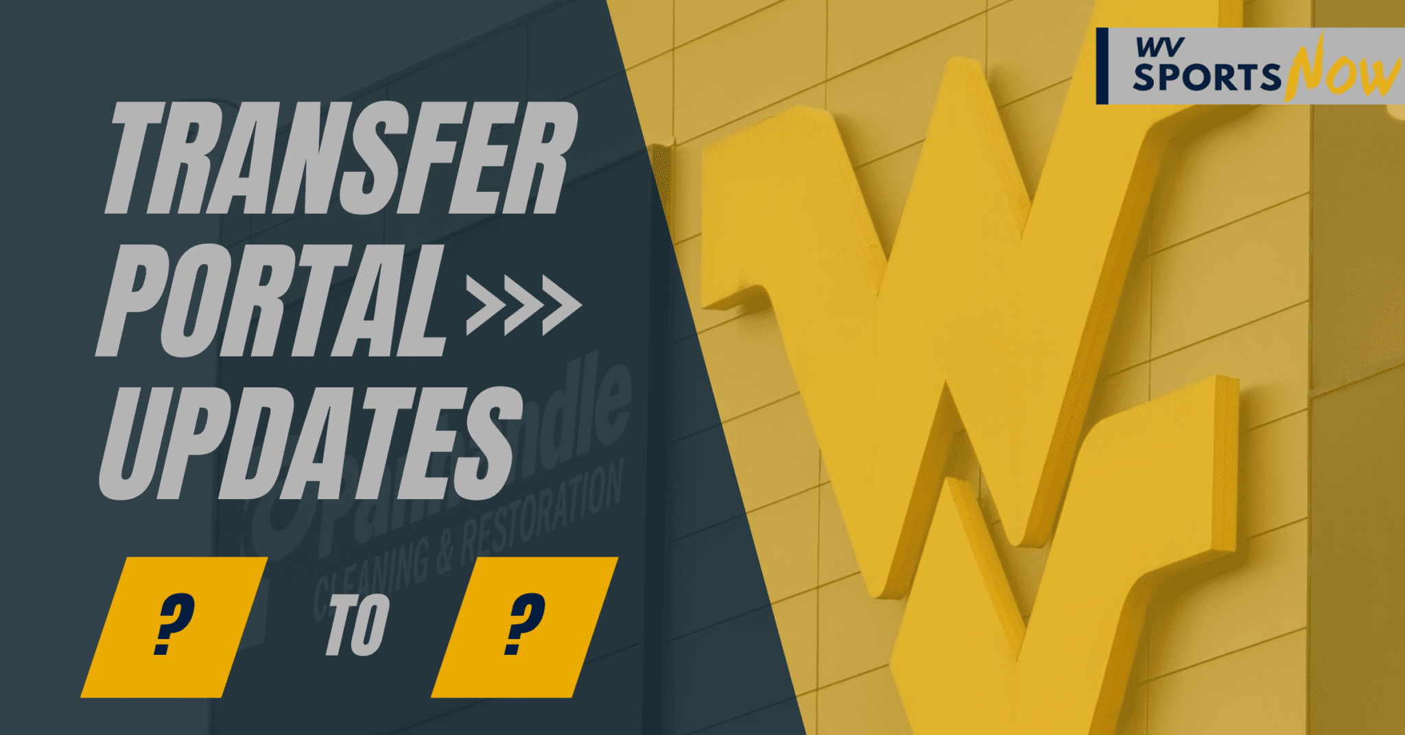 WVU Football Transfer Portal notebook graphic