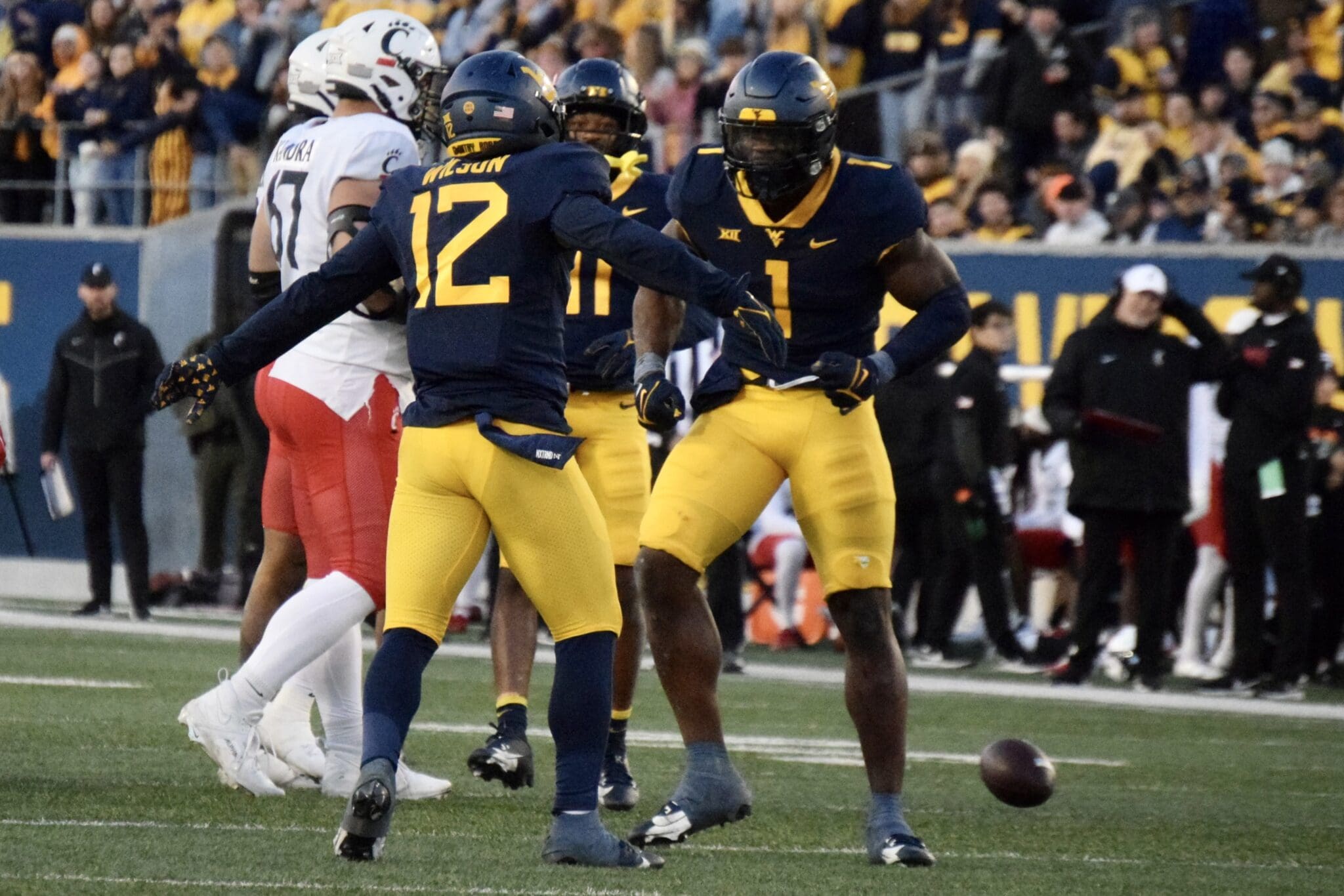 WVU Football Anthony Wilson and Lee Kpogba
