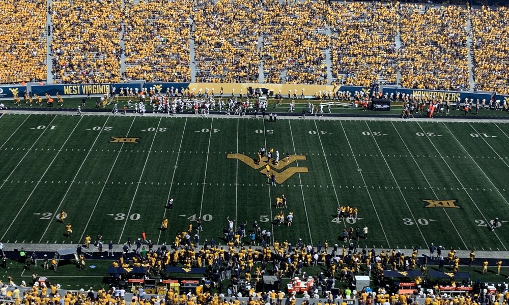 WVU Football stadium Gold Rush