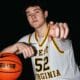 WVU Basketball Treysen Eaglestaff in new throwback jersey