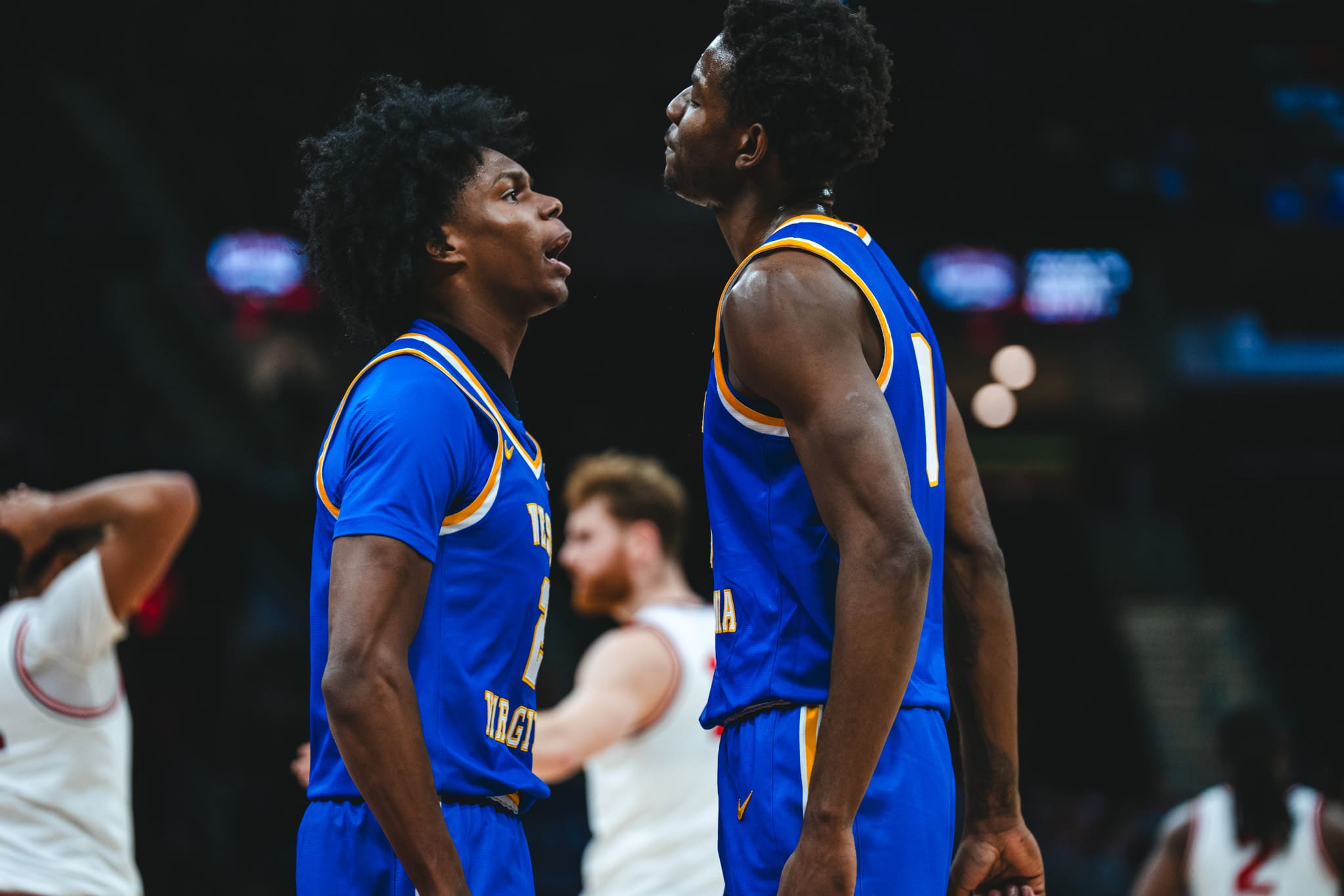 WVU Basketball Brenen Lorient and Amir Jenkins