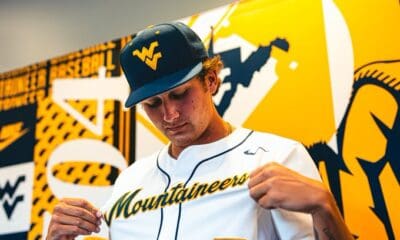 WVU Baseball transfer pitcher Joshua Surigao. Image courtesy of Joshua Surigao's Twitter account.