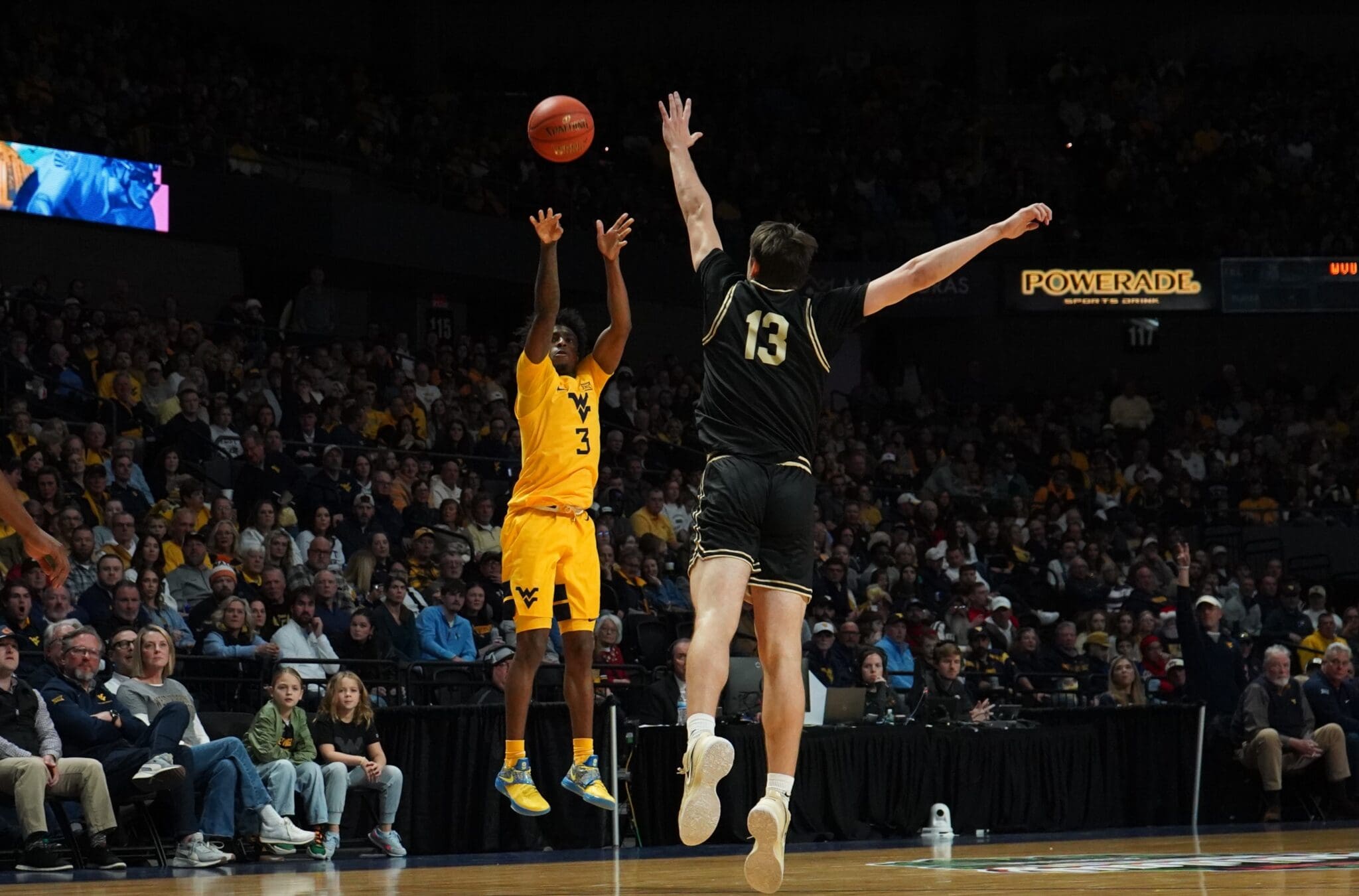 WVU Basketball Honor Huff Wake Forest