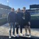 WVU Football DL recruit Carter Napier with Rich Rodriguez on field