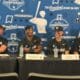 WVU Baseball HC Steve Sabins, Armani Guzman, Gavin Kelly and Maxx Yehl After Winning Regional