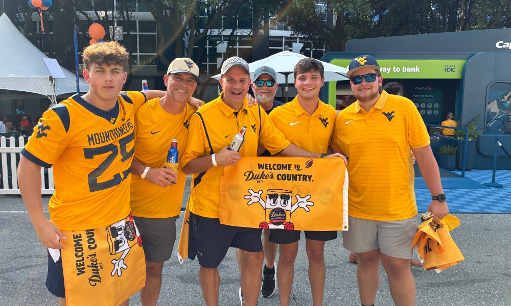 WVU Football fans at Mayo Classic