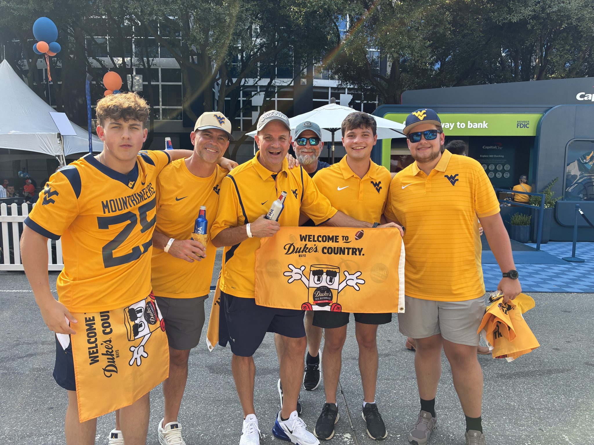WVU Football fans at Mayo Classic