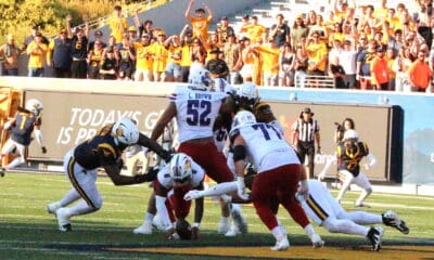 WVU Football Seal Win Versus Kansas with fumble recovery