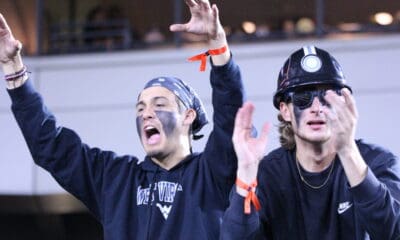 WVU Football fans at Coal Rush game