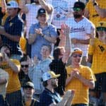 WVU Baseball fans at Morgantown Regional