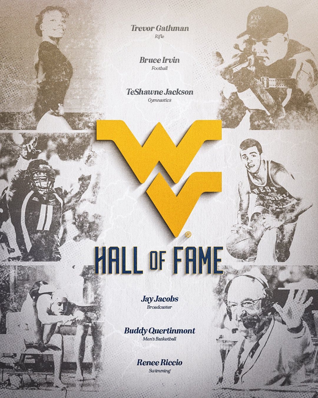 WVU Sports Hall of Fame graphic