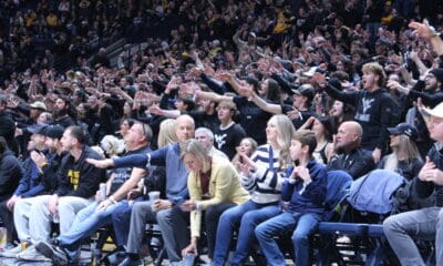 WVU Basketball fans at WVU Coliseum