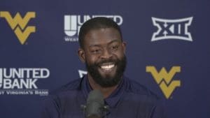 WVU Football coach Jahmile Addae