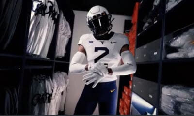 WVU Football white uniforms