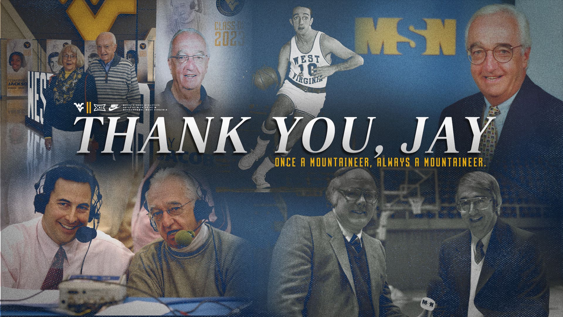 WVU graphic of Jay Jacobs
