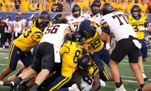 WVU Football defense against Oklahoma State