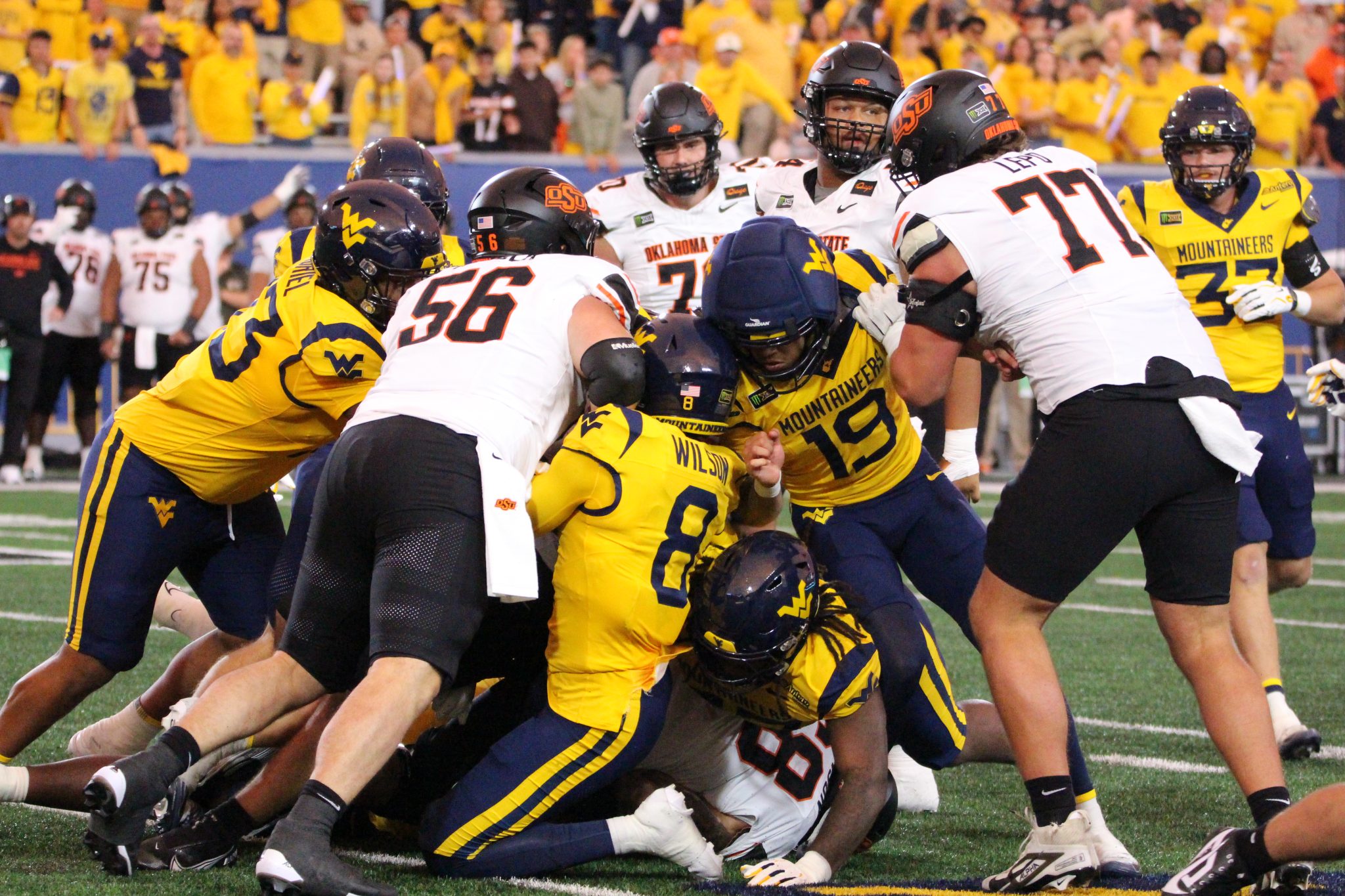 WVU Football defense against Oklahoma State
