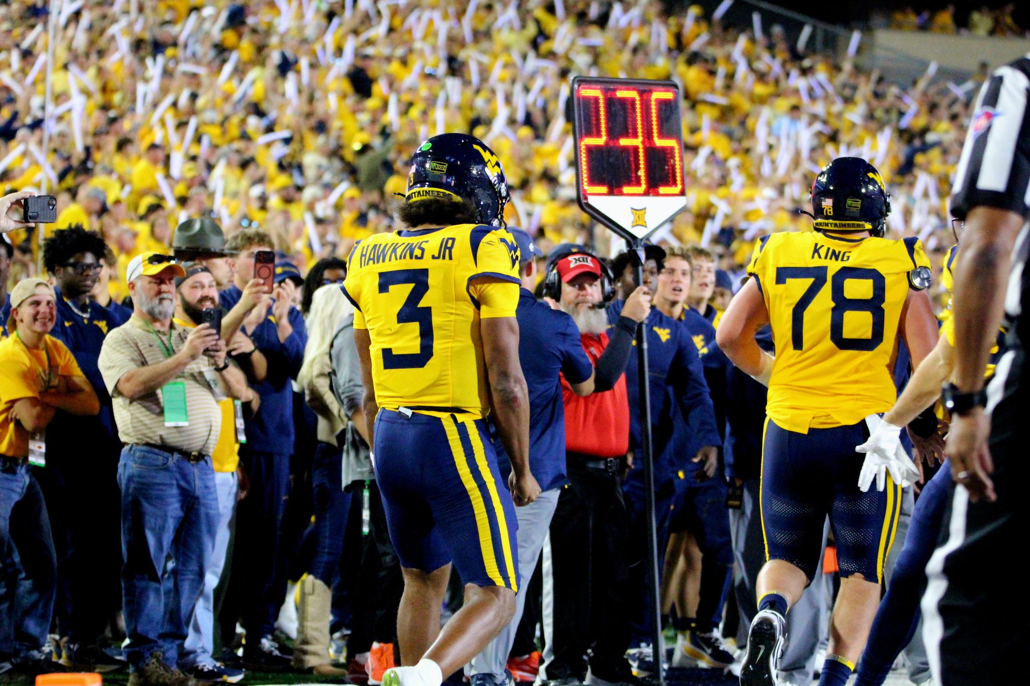 WVU Football QB Michael Hawkins OL Wes King