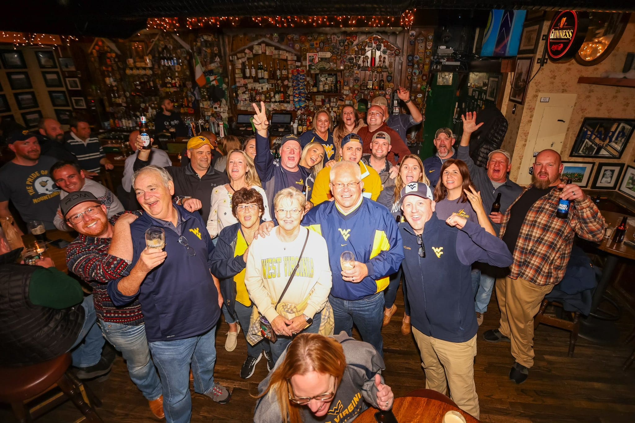 WVU fans at Charlotte bar