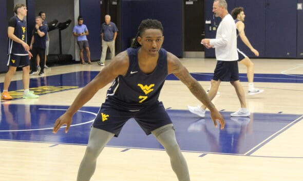 WVU Basketball Javon Small at practice