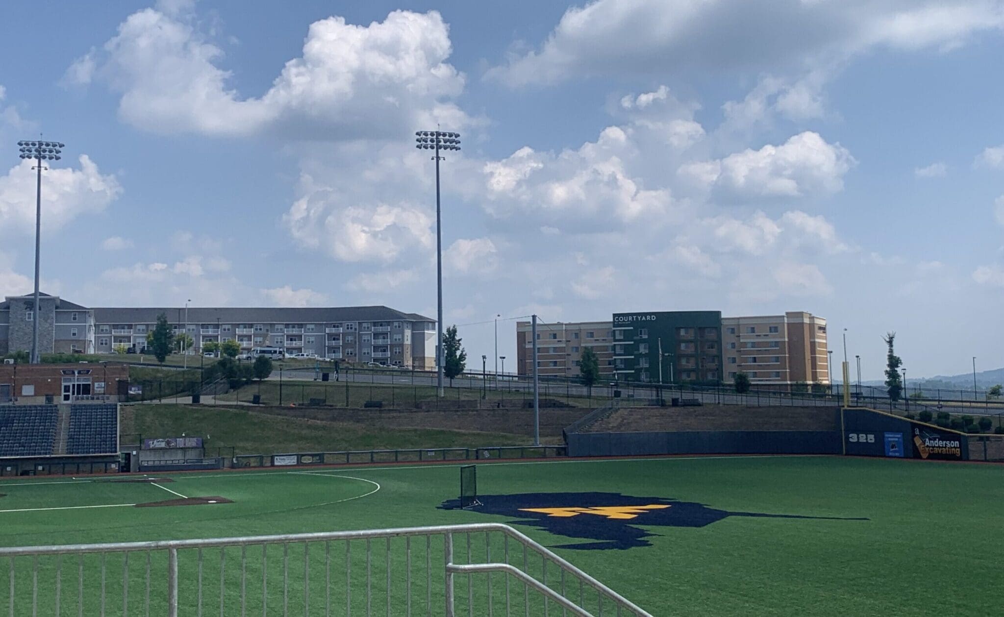 WVU Baseball field from above stock