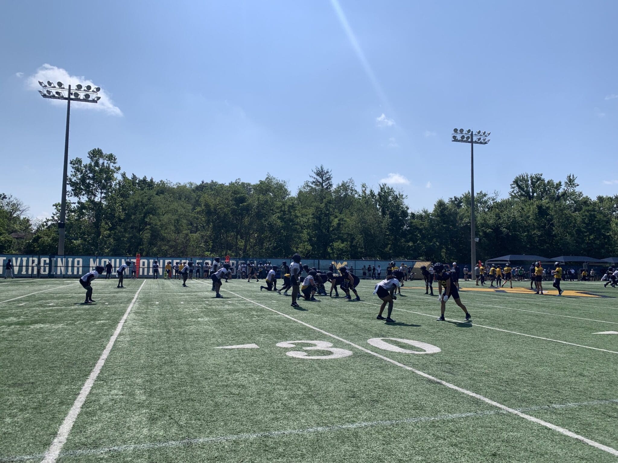WVU Football practice