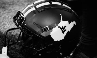 WVU Football black and white Coal Rush helmet