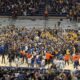 WVU Basketball crowd storm