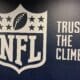 NFL logo on WVU Football facility wall