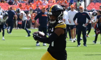 Beanie Bishop with Steelers