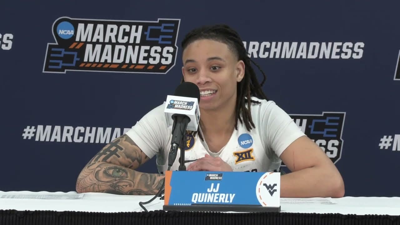 WVU Women's Basketball JJ Quinerly at NCAA Tournament