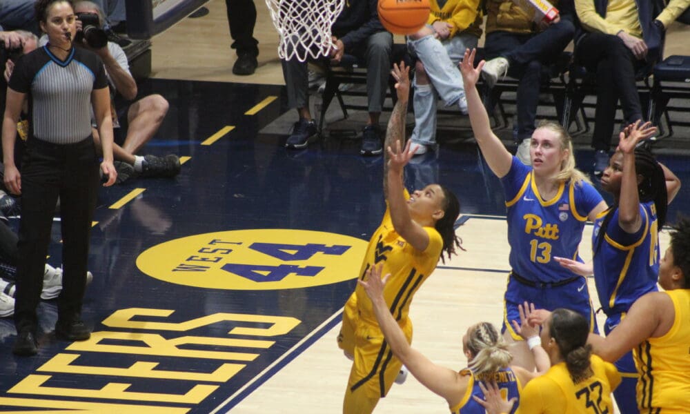 WVU Women's Basketball star JJ Quinerly Backyard Brawl