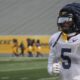 WVU Football WR Jaden Bray at practice